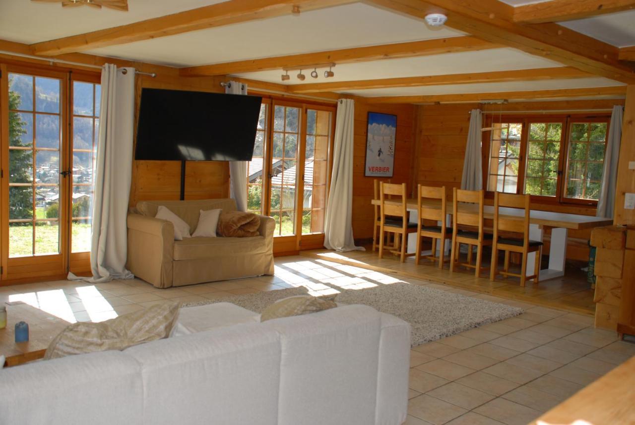 Chalet Edelweiss - Verbier, Mountain Views, Jacuzzi! Volleges 외부 사진